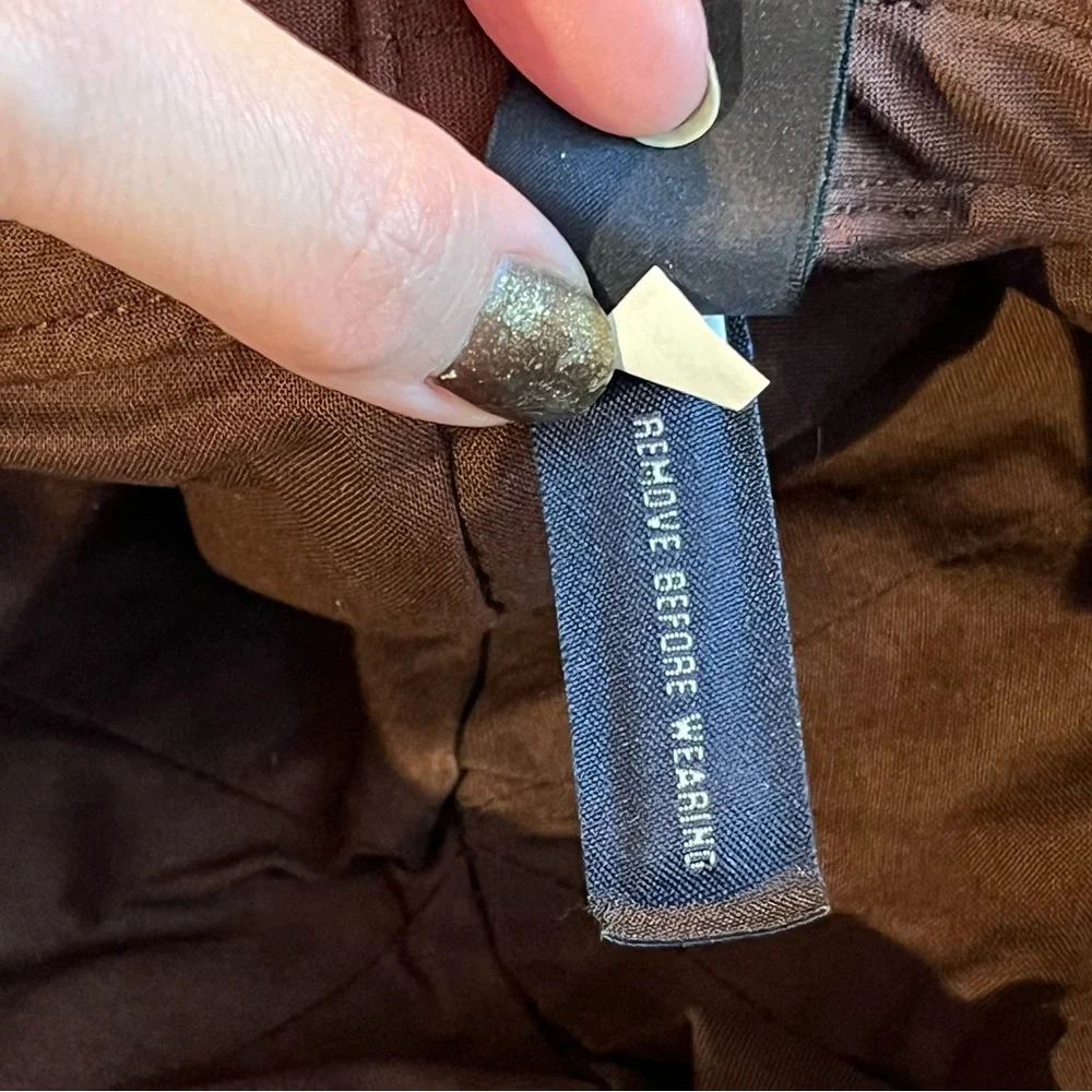 Banana Republic Brown Suede Hat women’s M/L size 22 3/8 - Picture 9 of 10